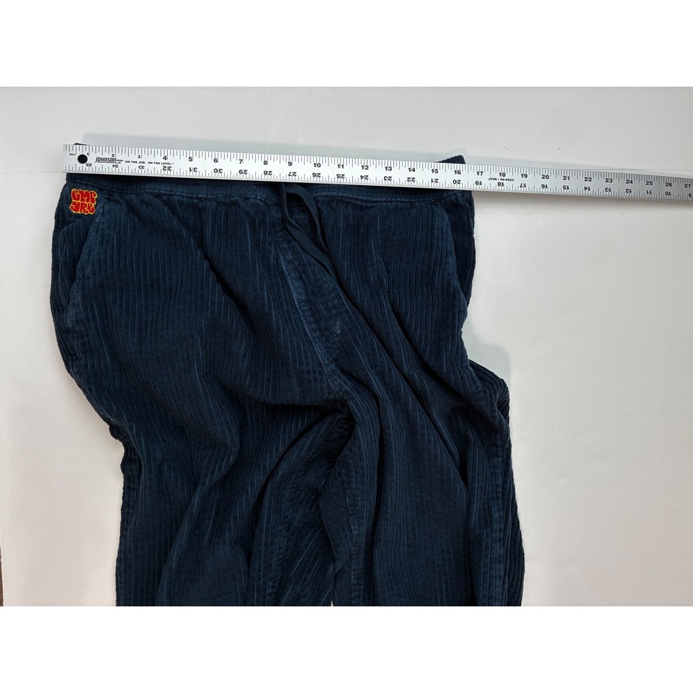 Empyre Navy Blue Wide Wale Corduroy Pants Mens Large Relaxed Drawstring Waist - Picture 5 of 8